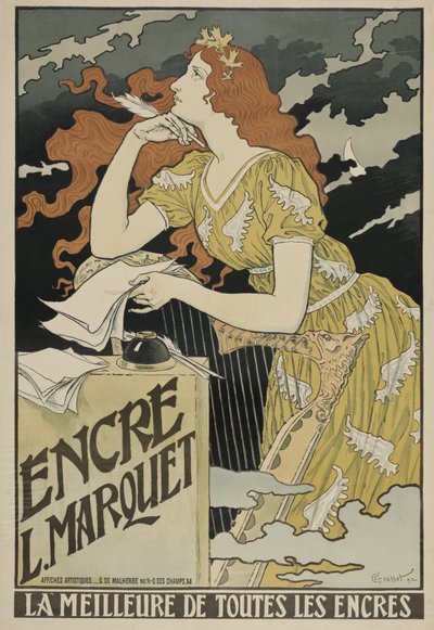 インクL.マーケット、1892 作： Eugene Grasset